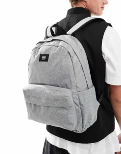 Vans Old Skool Backpack In Dark Grey For Unisex Heather Suiting