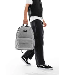Vans Old Skool Backpack In Dark Grey For Unisex Heather Suiting -Kidivita Store 206738458 3