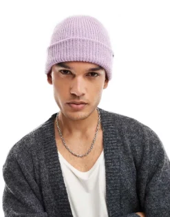Vans Core Basics Beanie In Lavender For Unisex Lavender Mist