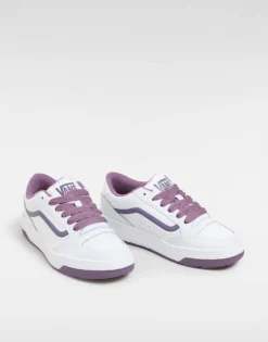 Kidivita Store 18 Vans Hylane Chunky Leather Trainers In White And Purple For Unisex