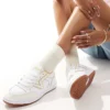 Vans Lowland Comfycush Trainers In White And Yellow For Unisex