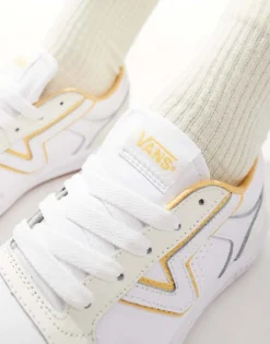 Vans Lowland Comfycush Trainers In White And Yellow For Unisex -Kidivita Store 206985325 3