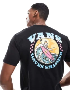 Vans True Waves Classic T-shirt In Black For Men -Kidivita Store 206986420 1 black 1