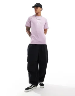 Vans Short Sleeve T-shirt With Back Print In Lavender Mist For Men -Kidivita Store 206986528 4