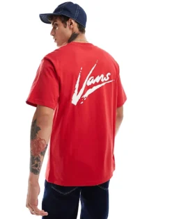 Vans Dettori Oversized Tshirt In Red For Men Racing Red/marshmallow 7 Vans Dettori Oversized Tshirt In Red For Men Racing Red/marshmallow -Kidivita Store 206986644 3