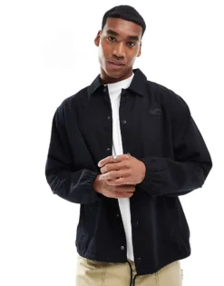 Vans Torrey Canvas Coach Jacket In Black For Men