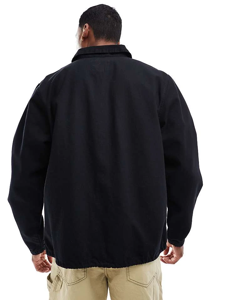 Vans Torrey Canvas Coach Jacket In Black For Men 4 Vans Torrey Canvas Coach Jacket In Black For Men - Image 4