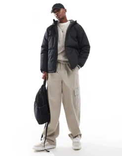 Vans Mte Norris Puffer Jacket In Black For Men