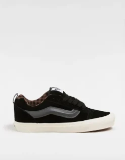 Vans Knu Skool Trainers In Grey & Black For Unisex Gray/black
