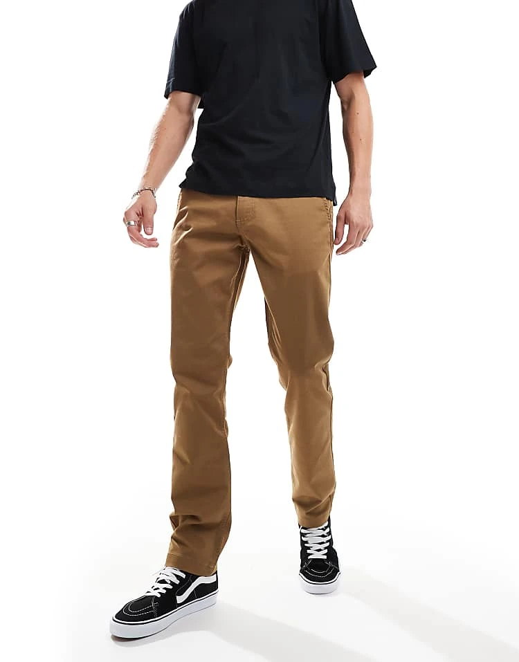 Vans Authentic Chino Slim Pant In Brown For Men Dirt 6 Vans Authentic Chino Slim Pant In Brown For Men Dirt - Image 6