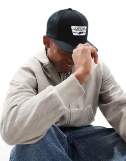 Vans Full Patch Snapback Hat In True Black For Men -Kidivita Store 207728467 3