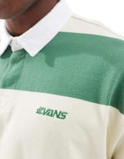 Vans Ward Stripe Rugby Knit Long Sleeve Tshirt In Fairway/lemon Icing For Men 7 Vans Ward Stripe Rugby Knit Long Sleeve Tshirt In Fairway/lemon Icing For Men -Kidivita Store 207733052 3