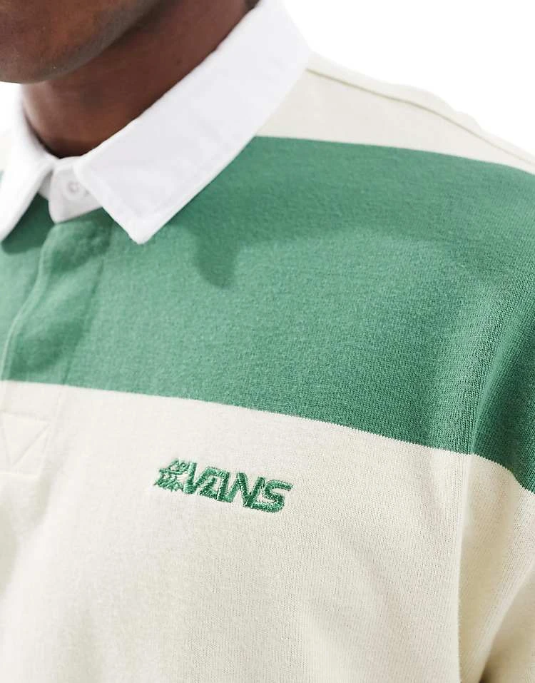 Vans Ward Stripe Rugby Knit Long Sleeve Tshirt In Fairway/lemon Icing For Men 3 Vans Ward Stripe Rugby Knit Long Sleeve Tshirt In Fairway/lemon Icing For Men - Image 3