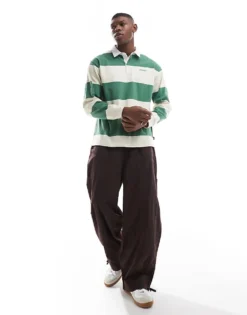 Vans Ward Stripe Rugby Knit Long Sleeve Tshirt In Fairway/lemon Icing For Men 8 Vans Ward Stripe Rugby Knit Long Sleeve Tshirt In Fairway/lemon Icing For Men -Kidivita Store 207733052 4