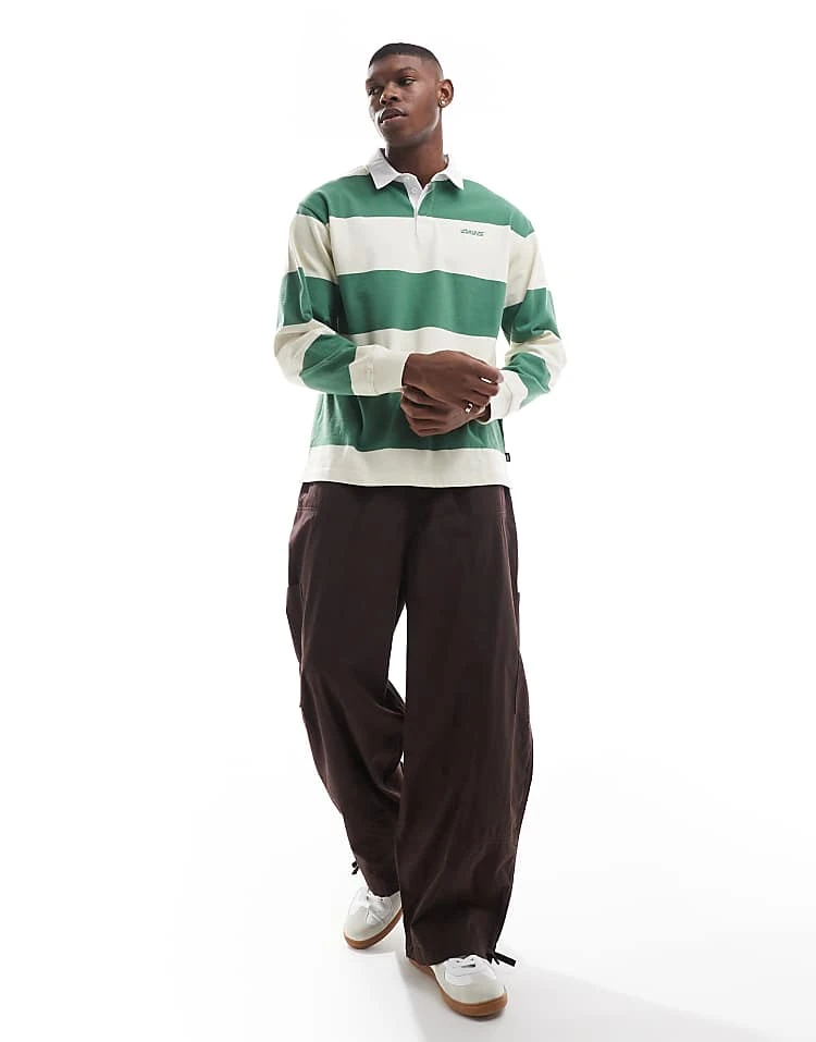 Vans Ward Stripe Rugby Knit Long Sleeve Tshirt In Fairway/lemon Icing For Men 4 Vans Ward Stripe Rugby Knit Long Sleeve Tshirt In Fairway/lemon Icing For Men - Image 4