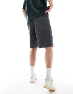 Vans Check-5 Loose Corduroy Short In Asphalt For Men -Kidivita Store 207733076 5