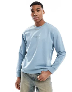 Vans Essential Relaxed Crew Sweatshirt In Blue For Men Citadel -Kidivita Store 207733227 1 citadel 1