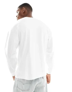 Vans Original Standards Long Sleeve Top In White For Men -Kidivita Store 207733318 3