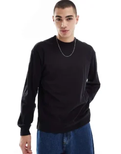 Vans Original Standard Long Sleeve T-shirt In Black For Men -Kidivita Store 207733359 1 black 1