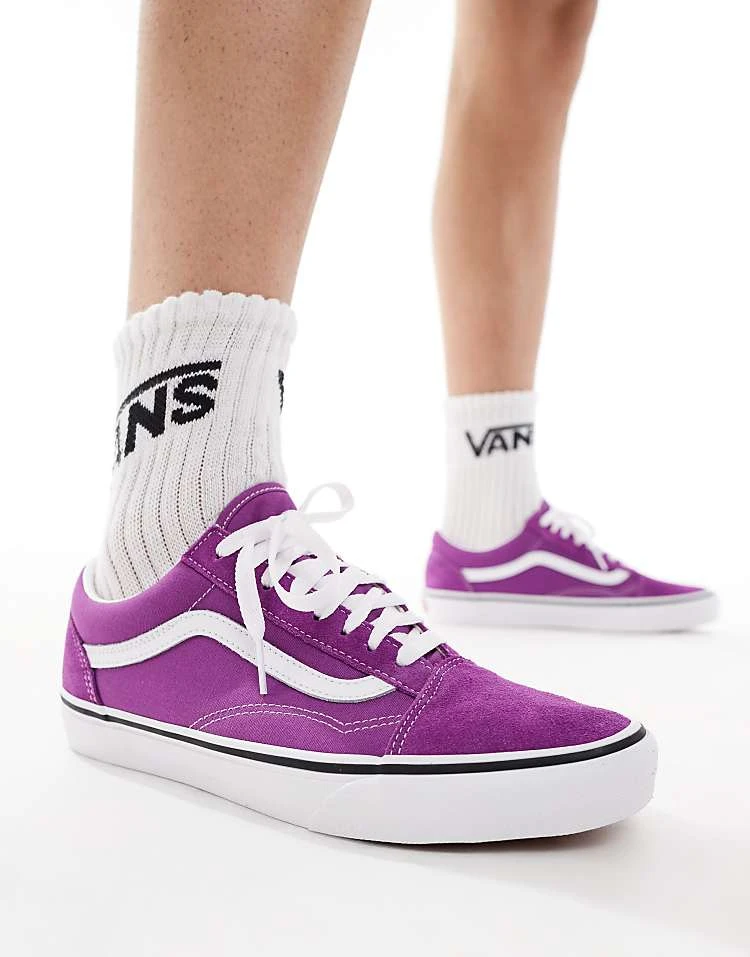 Vans Old Skool Trainers In Purple For Unisex Willowherb 1 Vans Old Skool Trainers In Purple For Unisex Willowherb