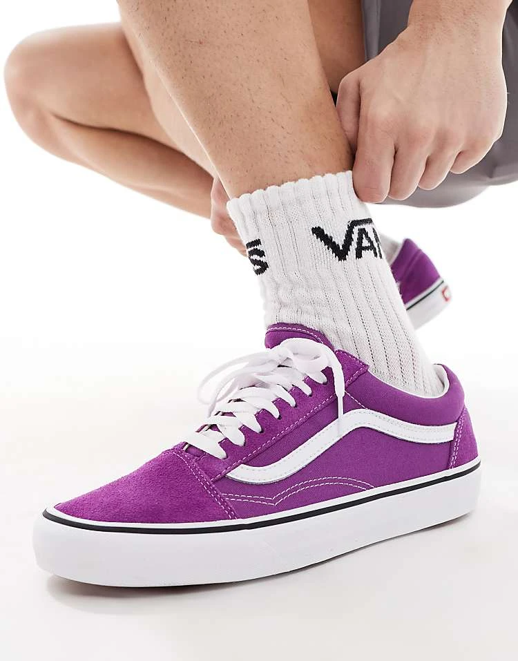 Vans Old Skool Trainers In Purple For Unisex Willowherb 4 Vans Old Skool Trainers In Purple For Unisex Willowherb - Image 4