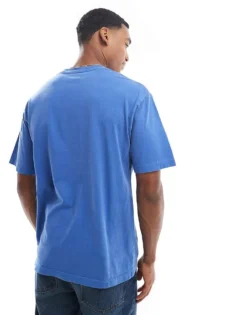 Vans Original Standards Wash Pocket Short Sleeve T-shirt In True Blue For Men -Kidivita Store 207733589 3