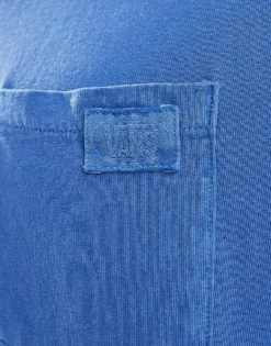 Vans Original Standards Wash Pocket Short Sleeve T-shirt In True Blue For Men -Kidivita Store 207733589 4