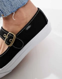 Vans Mary Jane Shoes In Black And White For Unisex Black/true White -Kidivita Store 207733758 5