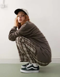 Vans Old Skool Colour Theory Trainers In Dark Green For Unisex -Kidivita Store 208059479 4