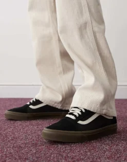 Vans Old Skool Heavy Canvas Trainers In Black With Gum Sole For Unisex -Kidivita Store 208059538 4