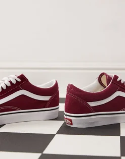 Vans Old Skool Colour Theory Trainers In Burgundy For Unisex -Kidivita Store 208059695 3