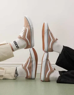 Vans Old Skool Colour Theory Trainers In Taupe For Unisex Brown -Kidivita Store 208059905 2