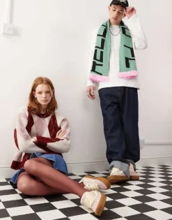 Vans Knu Skool Chunky Suede Trainers In Light Pink With Gum Sole For Unisex -Kidivita Store 208059945 3