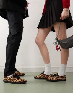 Vans Authentic Lowpro Trainers With Oversized Laces In Black Leopard Print For Unisex -Kidivita Store 208060492 1 black 1