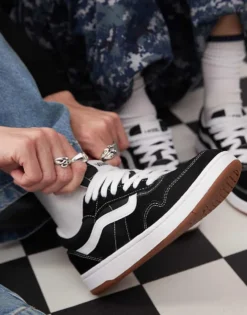 Vans Cruze 3.0 Suede Trainers In Black And White For Unisex -Kidivita Store 208060672 4