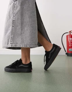 Vans Sk8-Low Trainers In Triple Black For Unisex -Kidivita Store 208060721 1 black 1