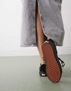 Vans Sk8-Low Trainers In Triple Black For Unisex -Kidivita Store 208060721 4