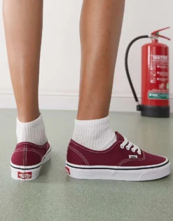 Vans Authentic Colour Theory Trainers In Dark Pink For Unisex -Kidivita Store 208060811 5