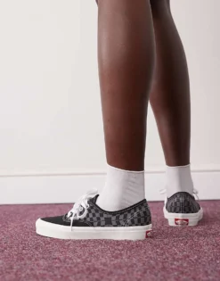 Vans Authentic Warp Checkerboard Trainers In Black For Unisex -Kidivita Store 208060872 3