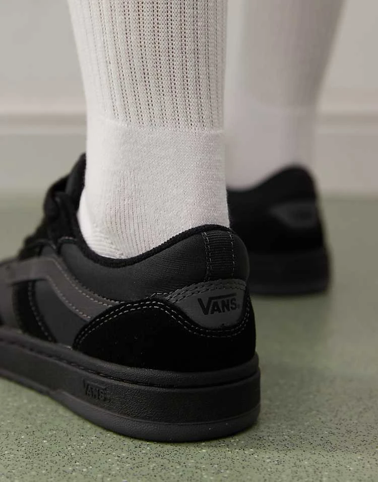 Vans Cruze 3.0 Suede Trainers In Triple Black For Unisex 3 Vans Cruze 3.0 Suede Trainers In Triple Black For Unisex - Image 3