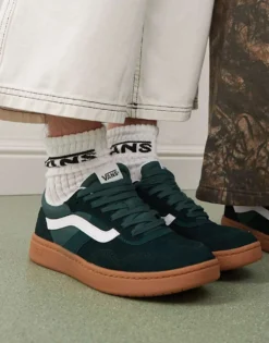 Vans Cruze 3.0 Suede Trainers In Dark Green With Gum Sole For Unisex -Kidivita Store 208060951 3