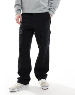 Vans Fatigue Cargo Loose Tapered Ripstop Pant In Black For Men -Kidivita Store 208096076 3