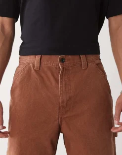 Vans Drill Chore Loose Fit Carpenter Trousers With Vintage Wash In Mid Brown For Men Brown Tortoise Shell -Kidivita Store 208326025 5