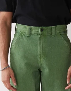 Vans Drill Chore Loose Fit Denim Carpenter Trousers In Green For Men -Kidivita Store 208326058 4
