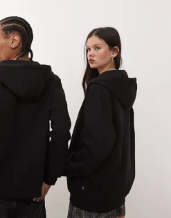 Vans Core Basic Full Zip Hoodie In Black For Unisex -Kidivita Store 208326074 4