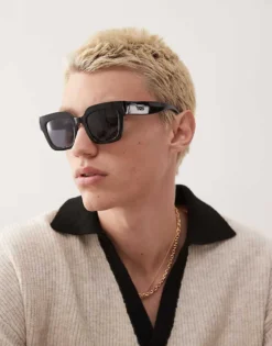 Vans Belden Sunglasses In Black And Gold For Men