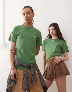 Vans Left Chest Logo Regular Fit T-shirt In Green For Unisex -Kidivita Store 208326122 1 green 1