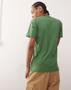 Vans Left Chest Logo Regular Fit T-shirt In Green For Unisex -Kidivita Store 208326122 3