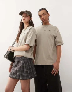 Vans Salton Left Chest Skateboard Logo Oversized Fit T-shirt In Grey - GREY For Unisex -Kidivita Store 208326190 3