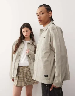 Vans Drill Chore Canvas Jacket In Grey For Unisex